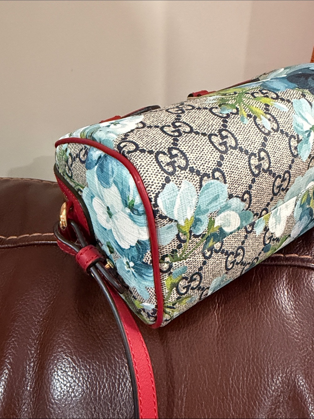 ‼️Authentic Gucci Floral Bloom Mini Boston Satchel Crossbody Bag - Picture 7 of 15